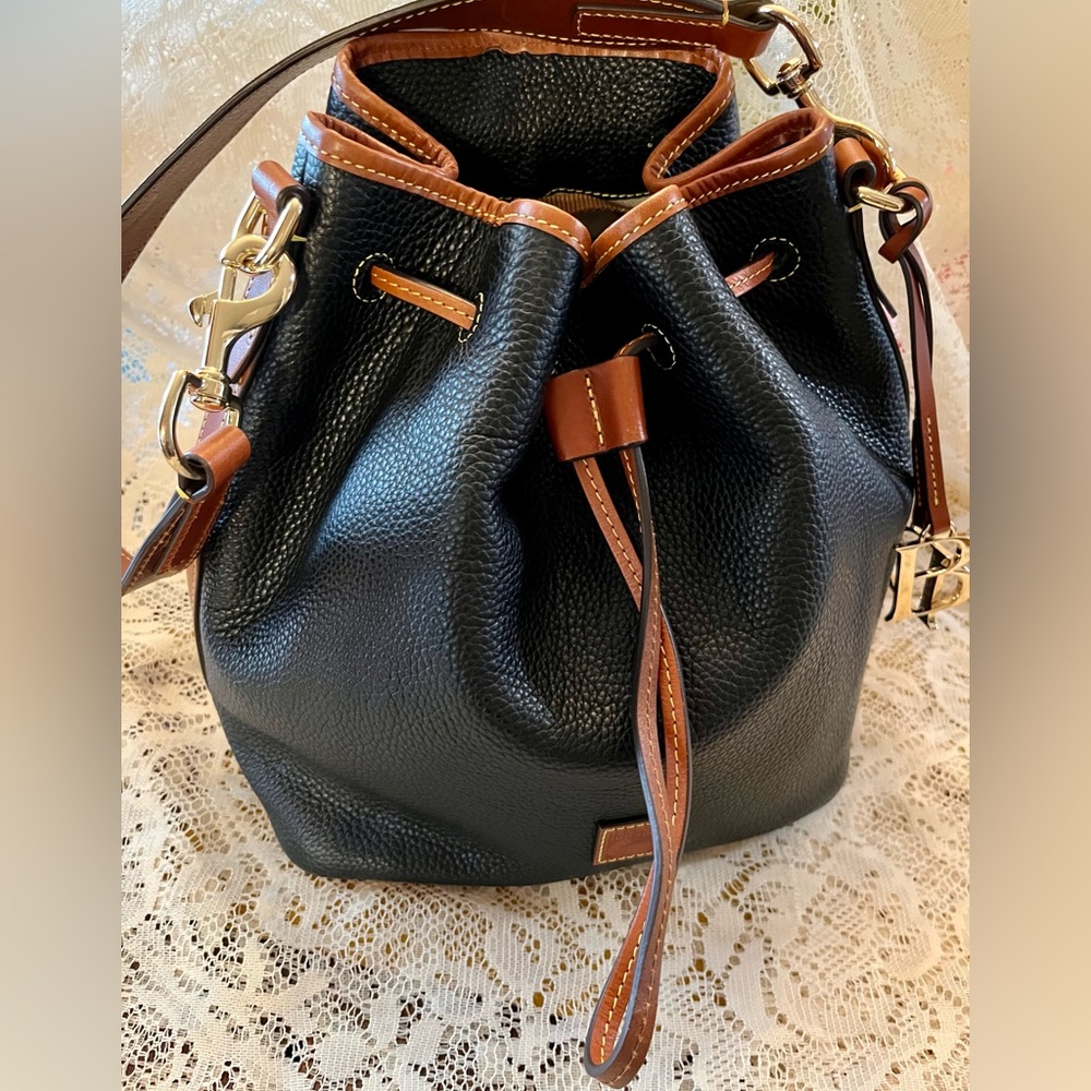 Pebble Collection by Dooney & Bourke Drawstring Bucket Bag. Like New.